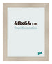Cadre Photo 48x64cm Chene Rustique MDF Pisa De Face Mesure | Yourdecoration.fr