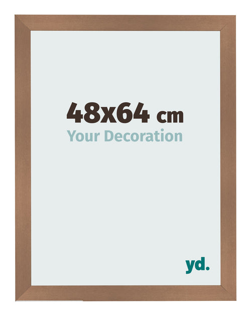 Cadre Photo 48x64cm Cuivre Décor MDF Bologna De Face Mesure | Yourdecoration.fr