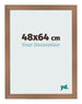 Cadre Photo 48x64cm Cuivre Décor MDF Bologna De Face Mesure | Yourdecoration.fr
