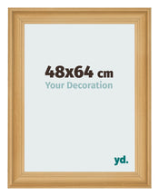Cadre Photo 48x64cm De Pin Grain de Bois MDF Lazio De Face Mesure | Yourdecoration.fr