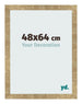 Cadre Photo 48x64cm Or Antique MDF Bologna De Face Mesure | Yourdecoration.fr