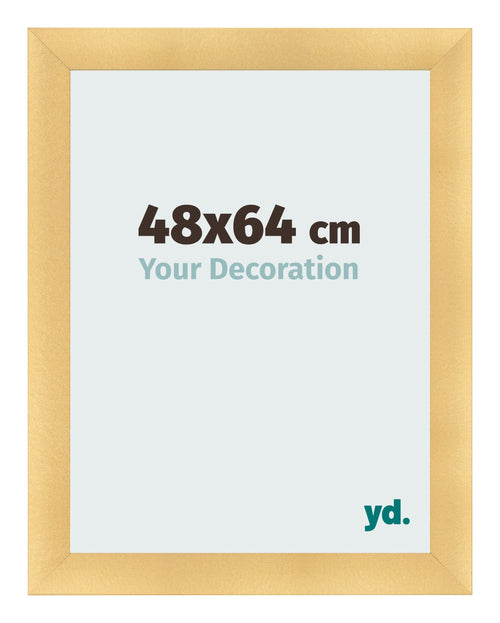 Cadre Photo 48x64cm Or Vintage MDF Pisa De Face Mesure | Yourdecoration.fr