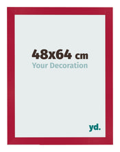 Cadre Photo 48x64cm Rouge MDF Bologna De Face Mesure | Yourdecoration.fr