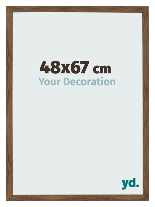 Cadre Photo 48x67 cm Chene Rustique MDF Bologna De Face Mesure | Yourdecoration.fr