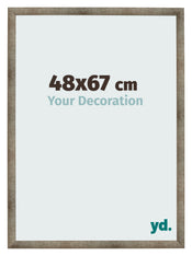 Cadre Photo 48x67 cm Metal Vintage MDF Bologna De Face Mesure | Yourdecoration.fr