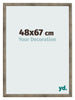 Cadre Photo 48x67 cm Metal Vintage MDF Bologna De Face Mesure | Yourdecoration.fr
