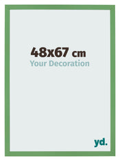 Cadre Photo 48x67 cm Vert MDF Bologna De Face Mesure | Yourdecoration.fr