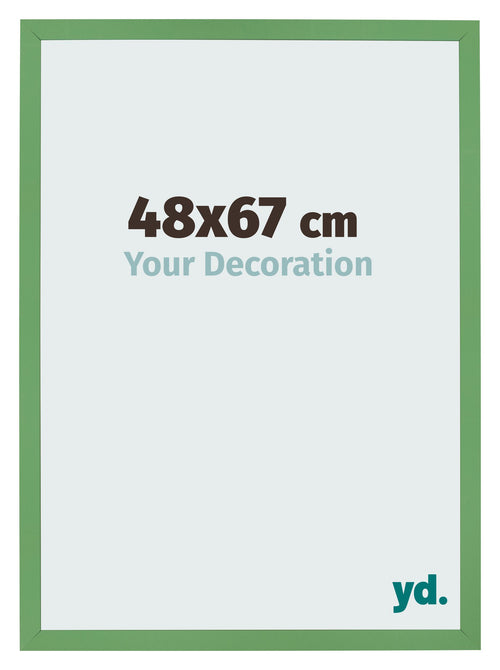 Cadre Photo 48x67 cm Vert MDF Bologna De Face Mesure | Yourdecoration.fr