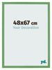 Cadre Photo 48x67 cm Vert MDF Bologna De Face Mesure | Yourdecoration.fr