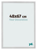 Cadre Photo 48x67cm Acier Inoxydable MDF Bologna De Face Mesure | Yourdecoration.fr