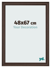 Cadre Photo 48x67cm Chene Fonce MDF Lazio De Face Mesure | Yourdecoration.fr