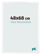 Cadre Photo 48x68 cm Blanc Mat MDF Bologna De Face Mesure | Yourdecoration.fr