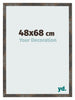 Cadre Photo 48x68 cm Metal Oxyde MDF Bologna De Face Mesure | Yourdecoration.fr