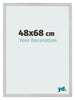 Cadre Photo 48x68cm Acier Inoxydable MDF Bologna De Face Mesure | Yourdecoration.fr
