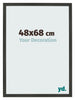 Cadre Photo 48x68cm Anthracite MDF Bologna De Face Mesure | Yourdecoration.fr