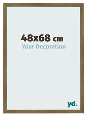 Cadre Photo 48x68cm Bronze Décor MDF Bologna De Face Mesure | Yourdecoration.fr