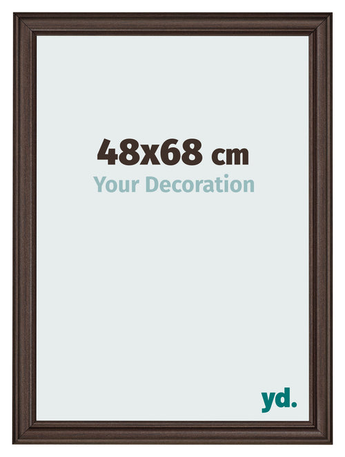 Cadre Photo 48x68cm Chene Fonce MDF Lazio De Face Mesure | Yourdecoration.fr