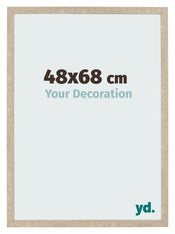 Cadre Photo 48x68cm Chêne Sonoma MDF Bologna De Face Mesure | Yourdecoration.fr