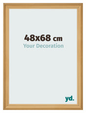 Cadre Photo 48x68cm De Pin Grain de Bois MDF Lazio De Face Mesure | Yourdecoration.fr