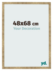 Cadre Photo 48x68cm Or Antique MDF Bologna De Face Mesure | Yourdecoration.fr