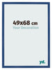 Cadre Photo 49x68 cm Bleu Fonce MDF Bologna De Face Mesure | Yourdecoration.fr