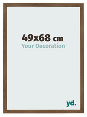 Cadre Photo 49x68 cm Chene Rustique MDF Bologna De Face Mesure | Yourdecoration.fr