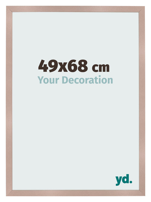 Cadre Photo 49x68 cm Rose Ancien MDF Bologna De Face Mesure | Yourdecoration.fr