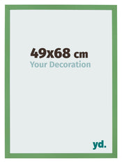 Cadre Photo 49x68 cm Vert MDF Bologna De Face Mesure | Yourdecoration.fr