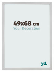 Cadre Photo 49x68cm Acier Inoxydable MDF Bologna De Face Mesure | Yourdecoration.fr