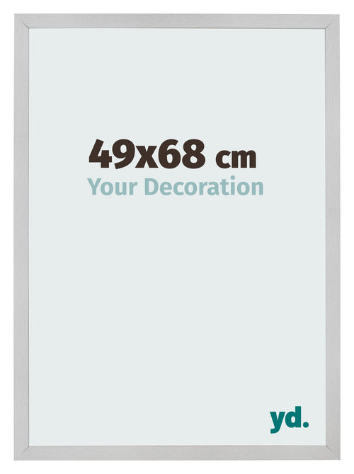 Cadre Photo 49x68cm Acier Inoxydable MDF Bologna De Face Mesure | Yourdecoration.fr