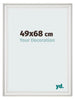Cadre Photo 49x68cm Blanc Patine MDF Lazio De Face Mesure | Yourdecoration.fr