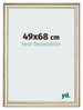 Cadre Photo 49x68cm Brillance Metallique MDF Lazio De Face Mesure | Yourdecoration.fr