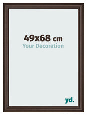 Cadre Photo 49x68cm Chene Fonce MDF Lazio De Face Mesure | Yourdecoration.fr