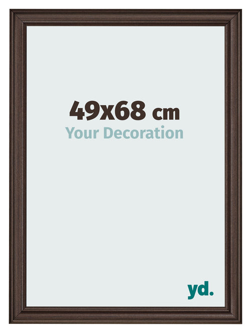 Cadre Photo 49x68cm Chene Fonce MDF Lazio De Face Mesure | Yourdecoration.fr