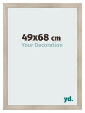Cadre Photo 49x68cm Chene Rustique MDF Pisa De Face Mesure | Yourdecoration.fr