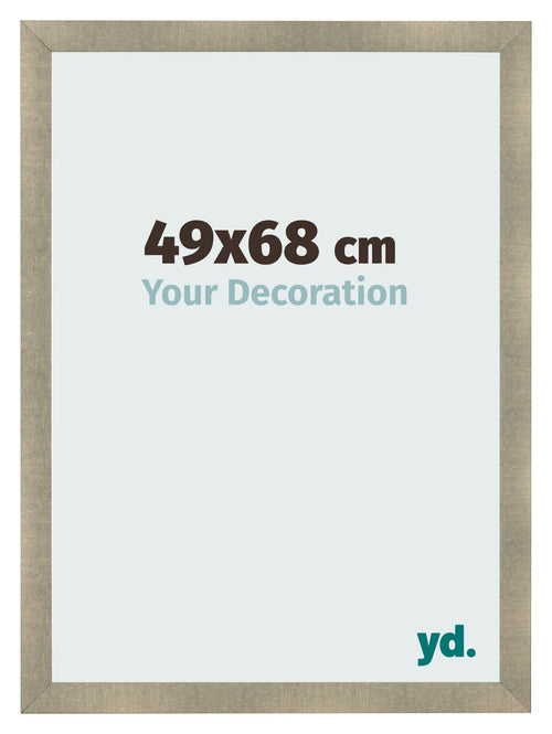 Cadre Photo 49x68cm Or Vintage MDF Pisa De Face Mesure | Yourdecoration.fr