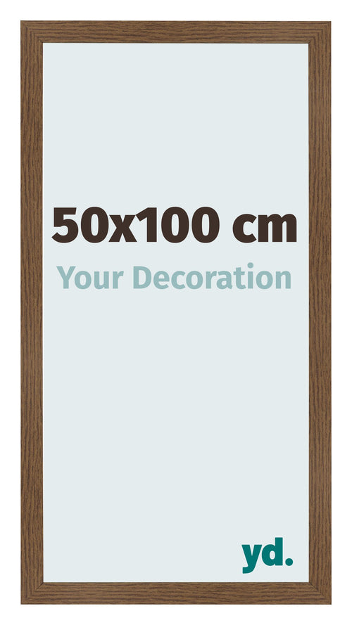 Cadre Photo 50x100 cm Chene Rustique MDF Bologna De Face Mesure | Yourdecoration.fr