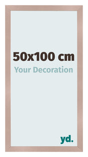 Cadre Photo 50x100 cm Rose Ancien MDF Bologna De Face Mesure | Yourdecoration.fr