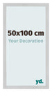 Cadre Photo 50x100cm Acier Inoxydable MDF Bologna De Face Mesure | Yourdecoration.fr