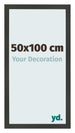 Cadre Photo 50x100cm Anthracite MDF Bologna De Face Mesure | Yourdecoration.fr