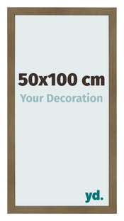 Cadre Photo 50x100cm Bronze Décor MDF Bologna De Face Mesure | Yourdecoration.fr