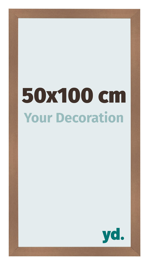 Cadre Photo 50x100cm Cuivre Décor MDF Bologna De Face Mesure | Yourdecoration.fr