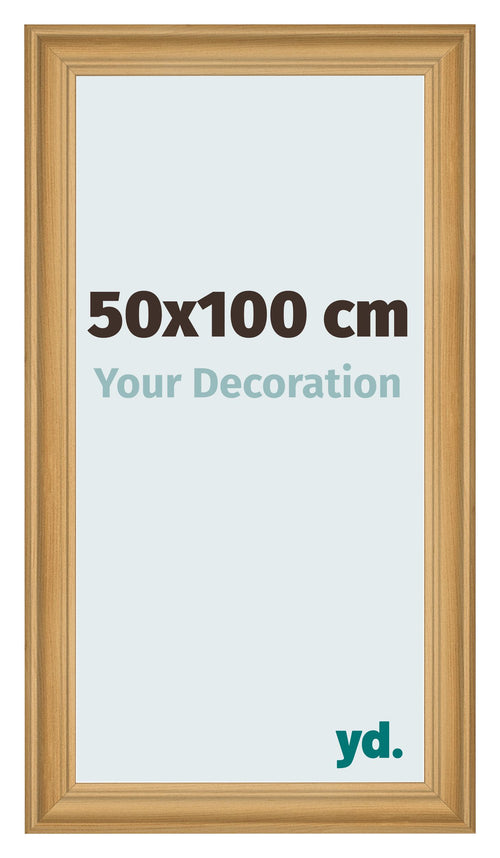 Cadre Photo 50x100cm De Pin Grain de Bois MDF Lazio De Face Mesure | Yourdecoration.fr