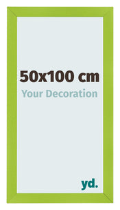 Cadre Photo 50x100cm Vert MDF Pisa De Face Mesure | Yourdecoration.fr