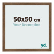 Cadre Photo 50x50 cm Chene Rustique MDF Bologna De Face Mesure | Yourdecoration.fr