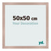 Cadre Photo 50x50 cm Rose Ancien MDF Bologna De Face Mesure | Yourdecoration.fr