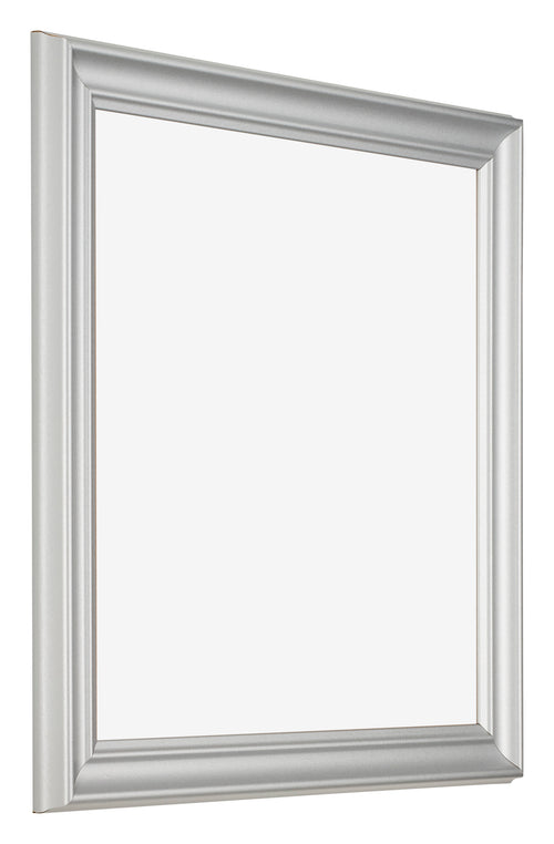 Cadre Photo 50x50cm Argent Mat MDF Lazio De Face Oblique | Yourdecoration.fr