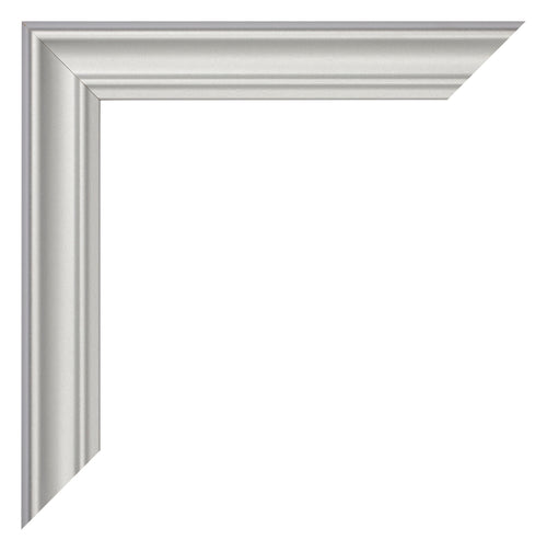 Cadre Photo 50x50cm Argent Mat MDF Lazio Detail Coin | Yourdecoration.fr