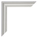 Cadre Photo 50x50cm Argent Mat MDF Lazio Detail Coin | Yourdecoration.fr