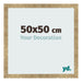 Cadre Photo 50x50cm Or Antique MDF Bologna De Face Mesure | Yourdecoration.fr